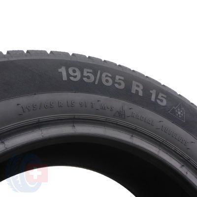6. 4 x CONTINENTAL 195/65 R15 91T ContiWinterContact TS830 P M0 Zima 5,8-6,2mm