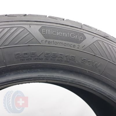 4. Opony 205/55 R16 2x GOODYEAR 91W EfficientGrip Performance 2 Letnie 2020 7,2-7,5mm