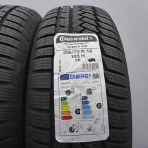 3. Opony 225/70 R16 2x CONTINENTAL103H WinterContact TS 850 P SUV Zimowe 2022 Jak Nowe