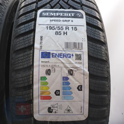2. Opony 195/55 R15 4x SEMPERIT 85H Speed-Grip 5 Zimowe 2022/23 