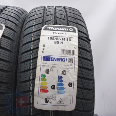 2. Opony 195/55 R15 2x BARUM 85H Polaris 5 Zimowe 2022 