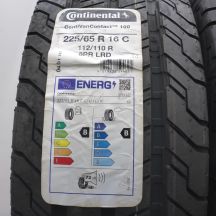 2. Opony 225/65 R16C 2x CONTINENTAL 112/110R ContiVanContact 100 Letnie 2022 