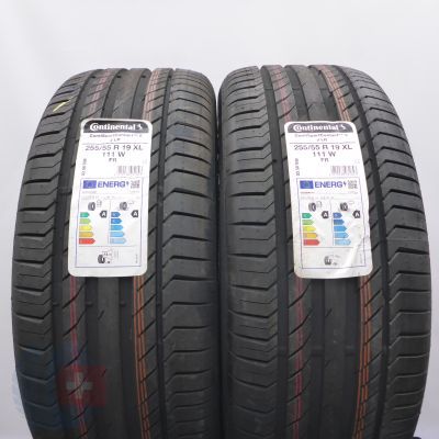 4. Opony 255/55 R19 4x CONTINENTAL 111W XL ContiSportContact 5 SUV J LR Letnie 2022 Nieużywane