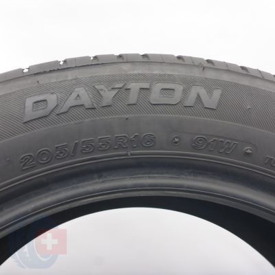4. Opony 205/55 R16 2x DAYTON 91W Touring 2 Letnie 2018/19 6,2-6,7mm