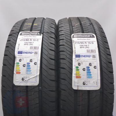 Opony 215/65 R15C 2x CONTINENTAL 104/102T VanContact Eco letnie 2022