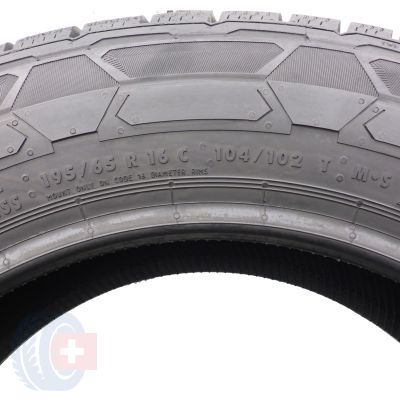 5. Opony 195/65 R16C 4x CONTINENTAL 104/102T VanContact Winter Zimowe 2023 Jak Nowe Nieużywane 