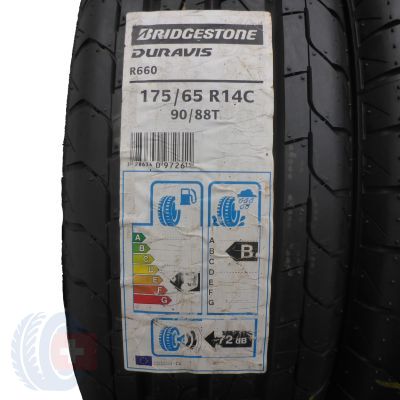 2. 4 x BRIDGESTONE 175/65 R14C 90/88T Duravis R660 Lato 2017 Jak Nowe