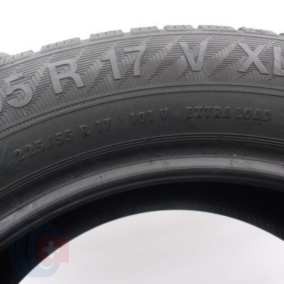 5. Opony 225/55 R17 4x GISLAVED 101V XL EuroFrost6 Zimowe 2018, 2021 Jak Nowe  8-8,2mm
