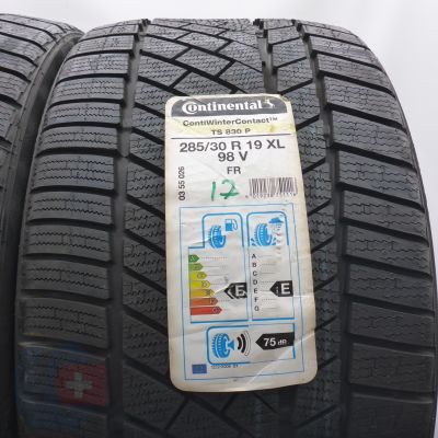 2. Opony 285/30 R19 2x CONTINENTAL 98V XL ContiWinterContact TS 830 P Zimowe 2017 