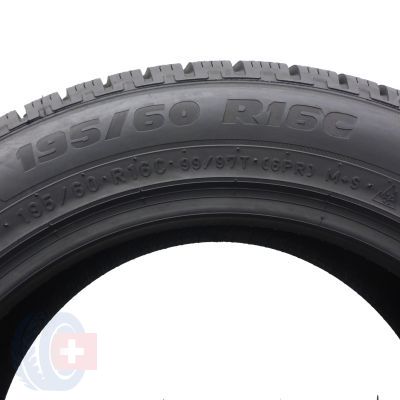5. Opony 195/60 R16C 2x PIRELLI 99/97T Carrier Winter Zimowe 2018 Nieużywane 