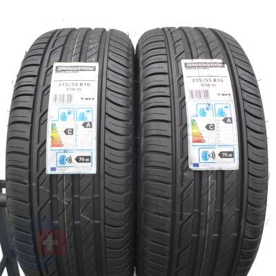 3. Opony 215/55 R16 4x BRIDGESTONE 97W XL Driveguard RFT Letnie 2017 Nieużywane 
