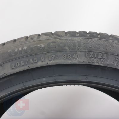 7. Opony 205/45 R17 4x CONTINENTAL 88V XL UltraContact Letnie 2023 