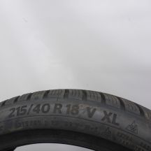 6. Opony 215/40 R18 4x CONTINETAL 89V XL WinterContact TS 870 P Zimowe 2022 Nieużywane 