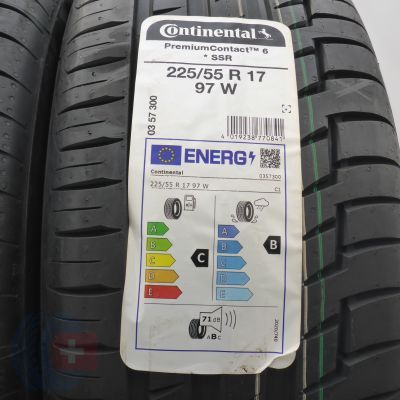 3. Opony 225/55 R17 4x CONTINENTAL 97W PremiumContact 6 RFT BMW Letnie 2023 