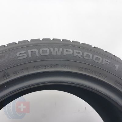 4. Opony 215/55 R17 2x NOKIAN 98H XL Snowproof 1 Zimowe 2024 7,2mm
