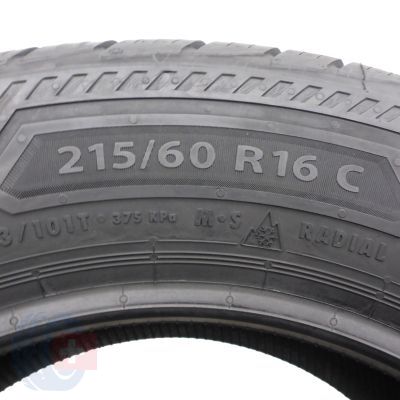4. Opony 215/60 R16C 2x BARUM 103/101T SnoVanis 3 Zimowe 2022 Jak Nowe Nieużywane