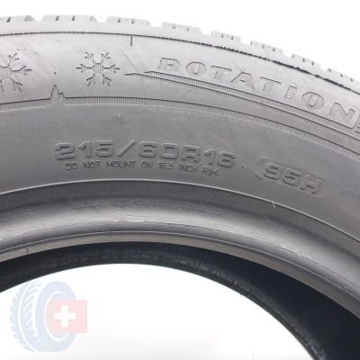 7. Opony 215/60 R16 4x DUNLOP 95H WinterSport 5 Zimowe 2020 9-8mm