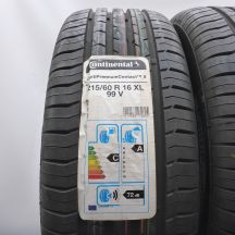 2. Opony 215/60 R16 2x CONTINENTAL 99V XL ContiPremiumContact 5 Letnie 2020