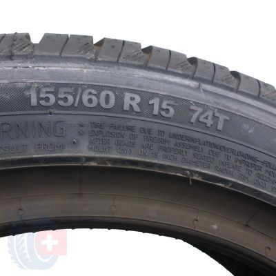 6. 4 x CONTINENTAL 155/60 R15 74T ContiEcoContact 3 Lato 2011, 2012 Nieużywane 