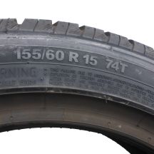 6. 4 x CONTINENTAL 155/60 R15 74T ContiEcoContact 3 Lato 2011, 2012 Nieużywane 