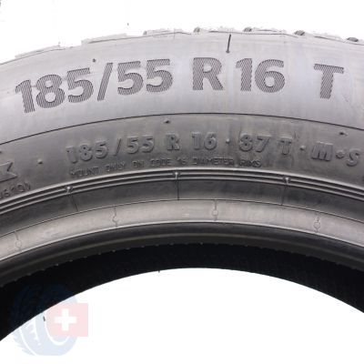 4. Opony 185/55 R16 2x CONTINENTAL 87T XL WinterContact TS870 Zimowe 2022 Jak Nowe Nieużywane