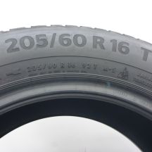 6. Opony 205/60 R16 2x CONTINENTAL 92T WinterContact Ts870 Zimowe 2021, 2024 6,8-7,2mm