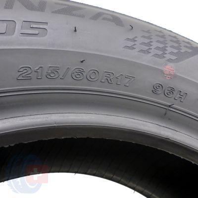 6. 2 x BRIDGESTONE 215/60 R17 96H Turanza T005 Lato 6mm