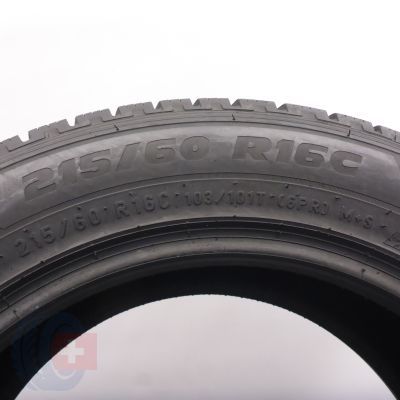 5. Opony 215/60 R16C 2x PIRELLI 103/101T Carrier Winter Zimowe 2017 7-7,8mm