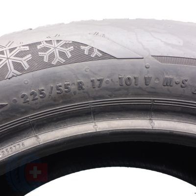 5. Opony 225/55 R17 2x ESA TECAR 101V XL SuperGrip Pro zimowe 7,5-7,8mm 2022 Jak Nowe