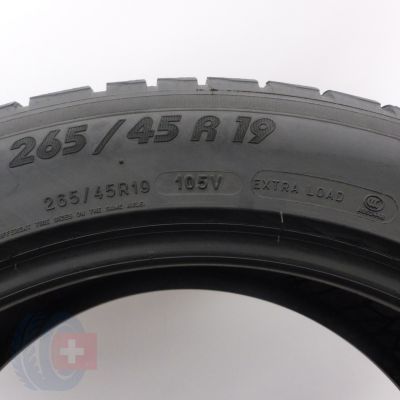 4. Opona 265/45 R19 1x MICHELIN 105V XL Pilot Alpin PA4 A0 Zimowa 2020 7,2mm Jak Nowa