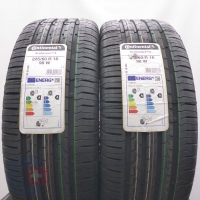 Opony 225/60 R16 2x CONTINENTAL 98W EcoContact 6 Letnie 2022