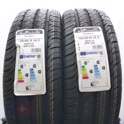 4. Opony 195/60 R16C 4x UNIROYAL 99/97H Rain-Max 3 Letnie 2022 
