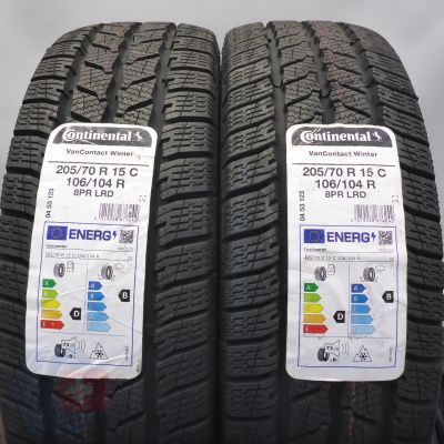 4. Opony 205/70 R15C 4x CONTINENTAL 106/104R VanContact Winter Zimowe 2022 