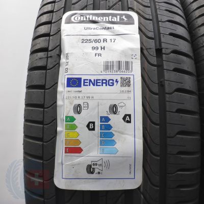 2. Opony 225/60 R17 4x CONTINENTAL 99H UltraContact Letnie 2024 