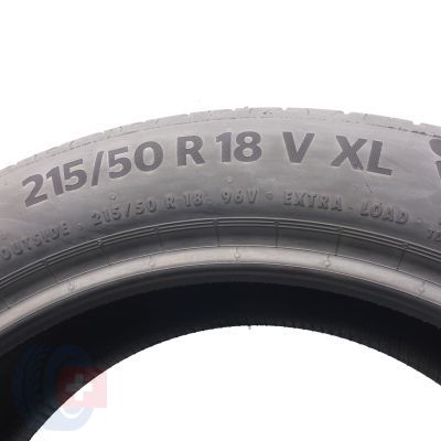 7. Opony 215/50 R18 4x CONTINENTAL 96V XL EcoContact 6 Letnie 2022 Nieużywane Jak nowe 