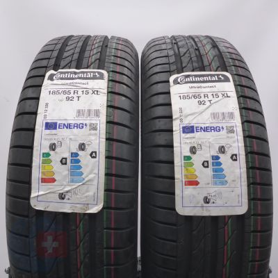 Opony 185/65 R15 2x CONTINENTAL 92T XL UltraContact Letnie 2022 