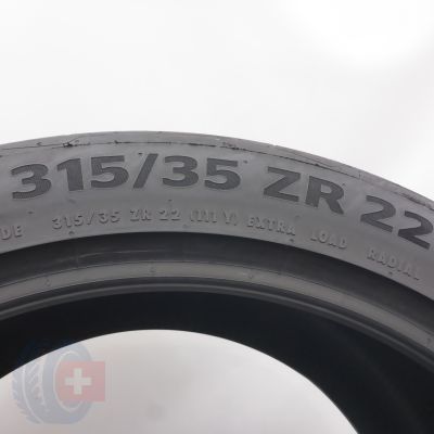 4. Opony 315/35 R22 2x CONTINENTAL 111Y XL SportContact 7 NC0 letnie 2025 6,2mm