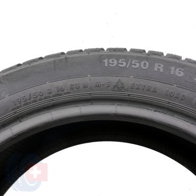 7. Opony 195/50 R16 4x CONTINENTAL 88H XL ContiWinterContact TS830 P A0 Zimowe 2017 /2022  8.2-8.8mm 