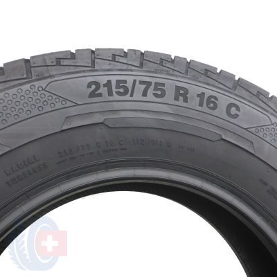 4. 2 x CONTINENTAL 215/75 R16C 113/111R ContiVanContact 100 Lato 2015 6,5 ; 8mm