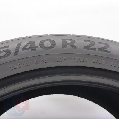 6. Opony 285/40 R22 2x CONTINENTAL 110Y SportContact 6 A0 Letnie 2022 6mm