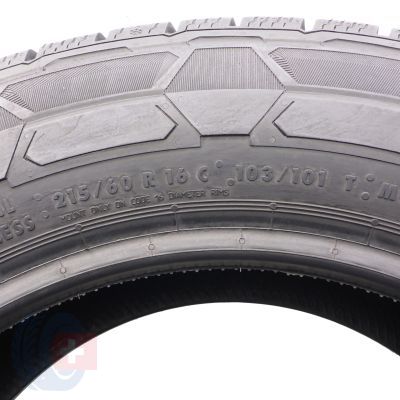 6. Opony 215/60 R16 2x CONTINENTAL 103/101T VanContact Winter Zimowe 2017 i 2018 