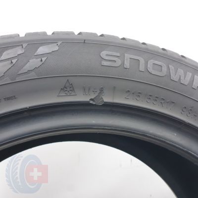 6. Opony 215/55 R17 2x NOKIAN 98H XL Snowproof 1 Zimowe 2024 7,2mm