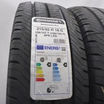 2. Opony 215/65 R16C 4x CONTINENTAL 109/107T VanContact Eco Letnie 2022 Nieużywane 