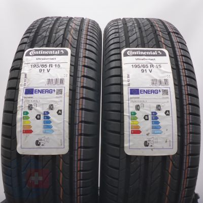 3. Opony 195/65 R15 4x CONTINENTAL 91V UltraContact Letnie 2022 