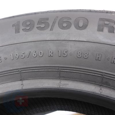 7. Opony 195/60 R15 4x CONTINENTAL 88H ContiPremiumContact 5 Letnie 2017 Nieużywane