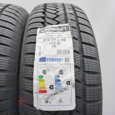 3. Opony 225/70 R16 2x CONTINENTAL 103H WinterContact TS 850 P Zimowe 2022 