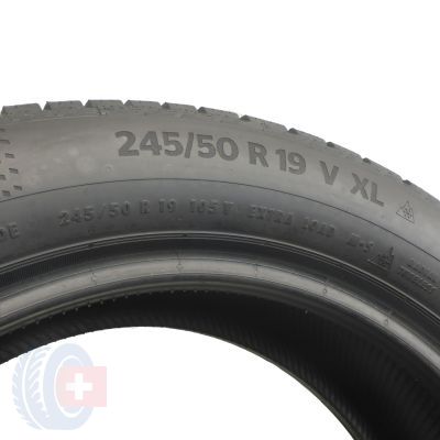 5. 2 x CONTINENTAL 245/50 R19 105V XL WinterContact TS860S BMW RunFlat 2019 Zima 5,5-5,8mm