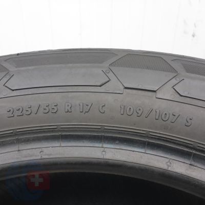 4. Opony 225/55 R17C 2x CONTINENTAL 109/107S VanContact Winter Zimowe 2025 6,4-6,8mm