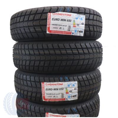 4 x ROADSTONE 195/65 R16 C 104/102T Euro-Win 650 Zima 2013