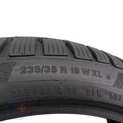6. 2 x CONTINENTAL 235/35 R19 91W XL WinterContact TS 850 P Zima 8-8.5mm 